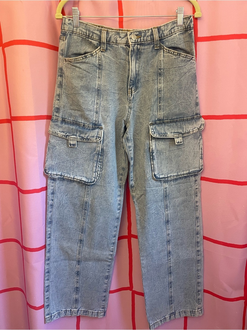 Scoop Light Wash Cargo Jeans